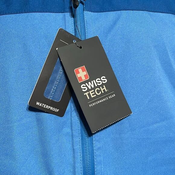 - Swiss Tech Men's Rain Jacket Up to Size L 42/44 - Picture 5 of 12